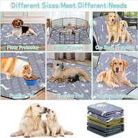 HKM-3661373 Washable Dog and Cat Urine Pad - Multiple Sizes with Footprints and Bone Design
