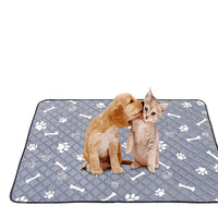 HKM-3661373 Washable Dog and Cat Urine Pad - Multiple Sizes with Footprints and Bone Design