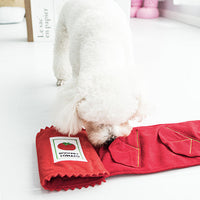 HKM-3661501 Canned Tomato Sniffing Toy for Dogs and Cats - Machine Washable, Soft Polar Fleece