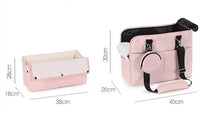 HKM-3661757 Korean Summer Portable Medium Soft Nylon Dog Bag in Pink and Black