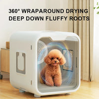 HKM-366291 Automatic Pet Hair Dryer Box with Smart Temperature Control for Cats and Small Dogs - Ultra Quiet, Eco-Friendly Design