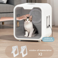 HKM-366291 Automatic Pet Hair Dryer Box with Smart Temperature Control for Cats and Small Dogs - Ultra Quiet, Eco-Friendly Design