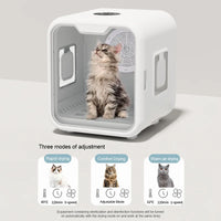 HKM-366291 Automatic Pet Hair Dryer Box with Smart Temperature Control for Cats and Small Dogs - Ultra Quiet, Eco-Friendly Design