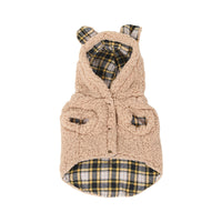 HKM-3663933 Winter Fleece-Lined Pet Apparel in Plaid Patterns - Sizes S to XXL