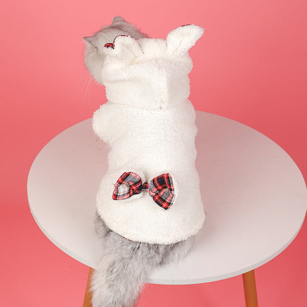 HKM-3663933 Winter Fleece-Lined Pet Apparel in Plaid Patterns - Sizes S to XXL