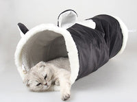 HKM-3664573 Cartoon Animal Plush Sounding Toys - Black Cat, Dinosaur, Giraffe, Cat Tunnel, 24cm Diameter, Flannel Paper