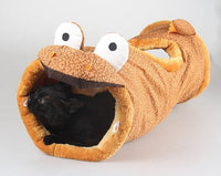 HKM-3664573 Cartoon Animal Plush Sounding Toys - Black Cat, Dinosaur, Giraffe, Cat Tunnel, 24cm Diameter, Flannel Paper