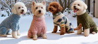 HKM-3665085 Military Green Double-Sided Fleece High-Neck Pullover for Pets, Unisex, Multiple Sizes Available