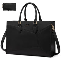 HKM-366547 Professional Laptop Tote Bag for 15.6 to 17 Inch Laptops - Lightweight Clutch Purse for Office and Business Use