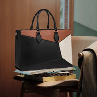 HKM-366547 Professional Laptop Tote Bag for 15.6 to 17 Inch Laptops - Lightweight Clutch Purse for Office and Business Use