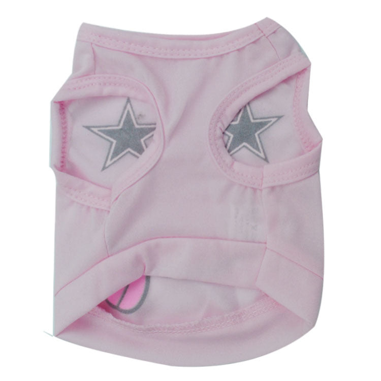 HKM-3665853 Leisurely Polyester Smiley Pet Vest for Comfort and Style