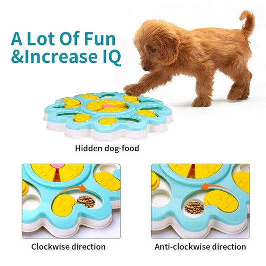 HKM-3666109 Interactive Dog Puzzle Feeder Toy for Engaging Treat Dispensing and Training