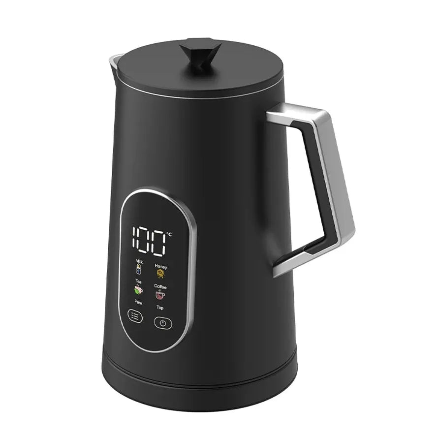 HKM-366611 1.7L Stainless Steel Electric Kettle with Smart Temperature Control for Home and Office