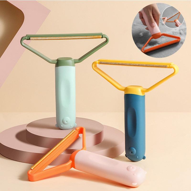 HKM-3666749 Portable Pet Hair Remover Brush for Clothes and Sofas - Manual Lint Roller and Fabric Shaver Tool