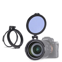 HKM-366739 Rotatable Flip Adapter Ring for Quick NC Filter Switch, Compatible with Most Camera Lenses, Aluminium Alloy Design