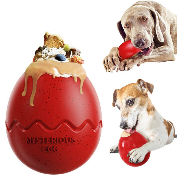 HKM-3667901 Dinosaur Egg Bite-resistant Slow Feeder Dog Toy in Various Colors