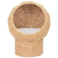 HKM-3668541 Natural Seagrass Cat Basket with Removable Cushion for Cozy Indoor Relaxation