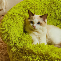 HKM-3669309 Dog Thermal Winter Bed - Small & Medium Sizes, Green Monster Design