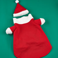 HKM-3669437 Red Cartoon Dog Costume for Small Pets - XS to XL Size, Includes Clothes and Cap