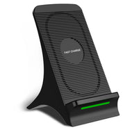 HKM-367059 Wireless Fast Charger with Cooling Fan and Adjustable Stand for Qi-Enabled Devices
