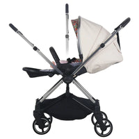 HKM-2367187 Folding Baby Stroller with Aluminium Frame and 360-Degree Wheels for Newborns - Two-Way Carriage