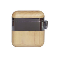 HKM-367187 Wooden Wireless Bluetooth Headset Cover Compatible with iPhone Models - Lightweight & Durable Design