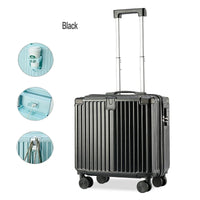 HKM-367379 Compact 18-Inch Travel Suitcase with Handle and Laptop Stand, Perfect for Mini Getaways