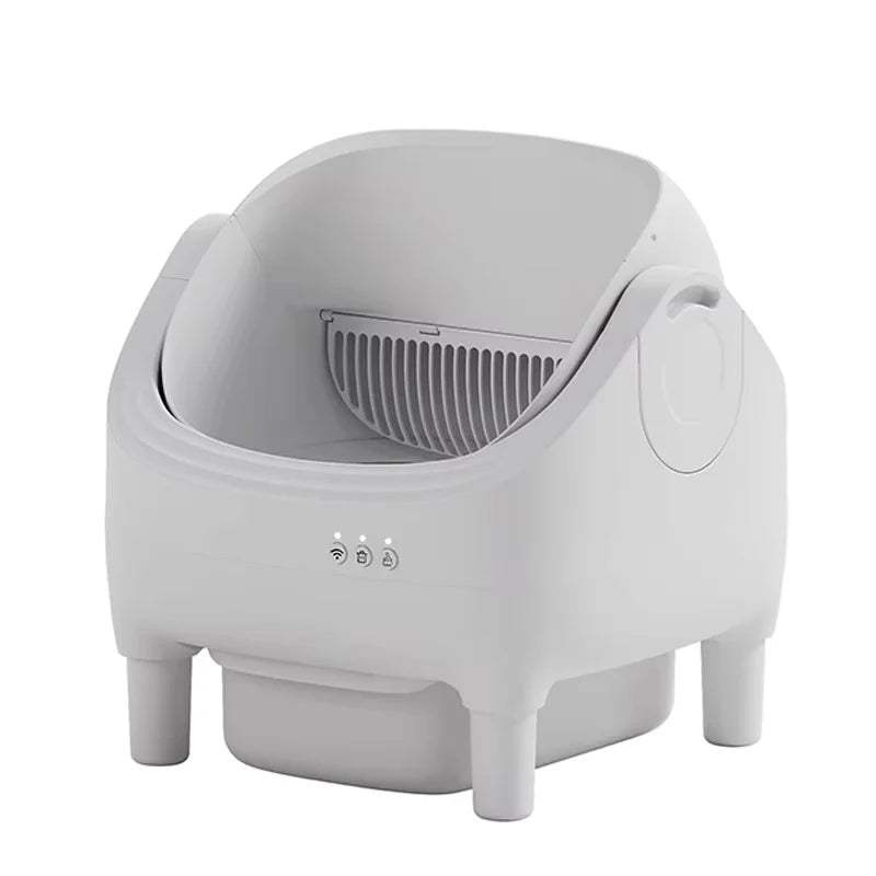 HKM-367443 Automatic Self-Cleaning Smart Cat Litter Box with APP Control and Dual Safety Sensors
