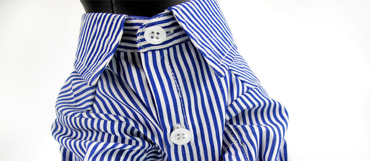 HKM-3675581 Casual Puff Sleeve Striped Pet Clothes in Blue and Red for All Sizes