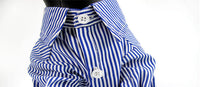 HKM-3675581 Casual Puff Sleeve Striped Pet Clothes in Blue and Red for All Sizes