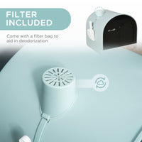 HKM-3676477 Hooded Cat Litter Box with Removable Tray and Air Filter for Privacy