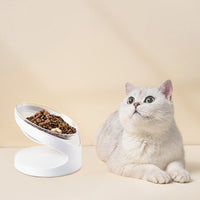 HKM-3676989 Transparent Cat Bowl with Bracket for Optimal Feeding Position