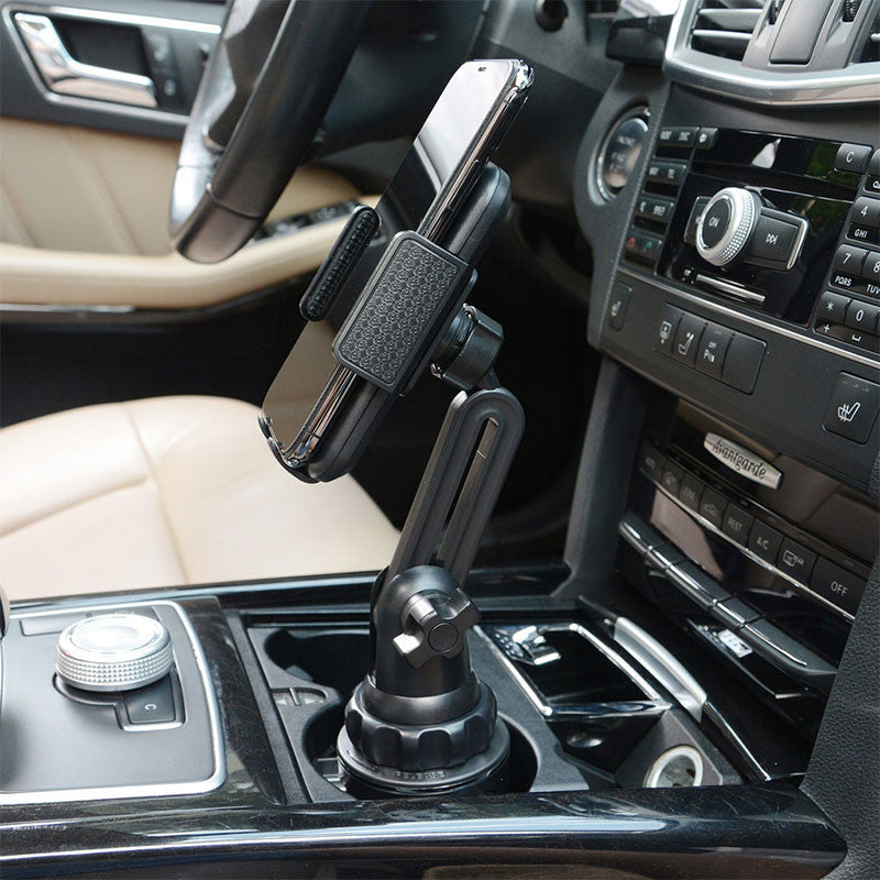 HKM-367699 360° Adjustable Car Phone and Tablet Holder - Durable ABS Material, Quick Installation, Scratch-Resistant Protection
