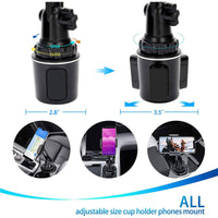 HKM-367699 360° Adjustable Car Phone and Tablet Holder - Durable ABS Material, Quick Installation, Scratch-Resistant Protection