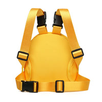 HKM-3677245 Pet Canvas Backpack for Small Dogs with Towing Rope - Casual and Simple Design in Green, Orange, and Beige