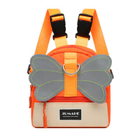 HKM-3677245 Pet Canvas Backpack for Small Dogs with Towing Rope - Casual and Simple Design in Green, Orange, and Beige