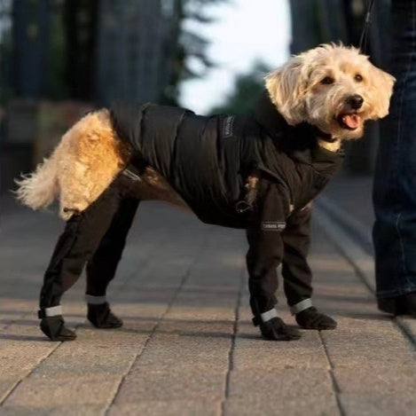 HKM-3677629 Waterproof Reflective Elastic Dog Shoes - Non-Slip, Warm, Wear-Resistant