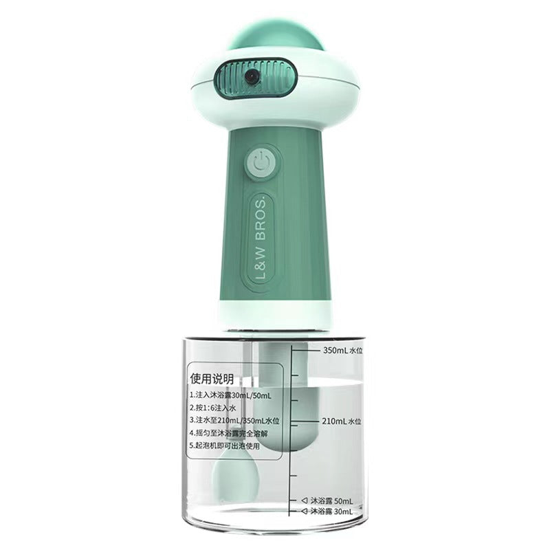 HKM-3678269 Pet Bath Bubble Machine with 400ML Capacity - Second Generation in Blue and Green