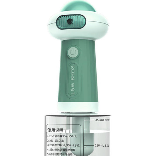 HKM-3678269 Pet Bath Bubble Machine with 400ML Capacity - Second Generation in Blue and Green