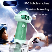 HKM-3678269 Pet Bath Bubble Machine with 400ML Capacity - Second Generation in Blue and Green