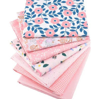 HKM-367827 Cotton Twill Printed Fabric Set for DIY Crafting and Patchwork Projects