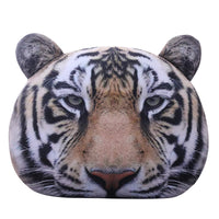 HKM-367827 Plush Tiger Headrest Pillow with Soft Short Plush Filling