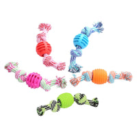 HKM-3679421 Durable Cotton Rope Double Knot Ball for Dog Chewing and Tooth Cleaning
