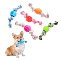 HKM-3679421 Durable Cotton Rope Double Knot Ball for Dog Chewing and Tooth Cleaning