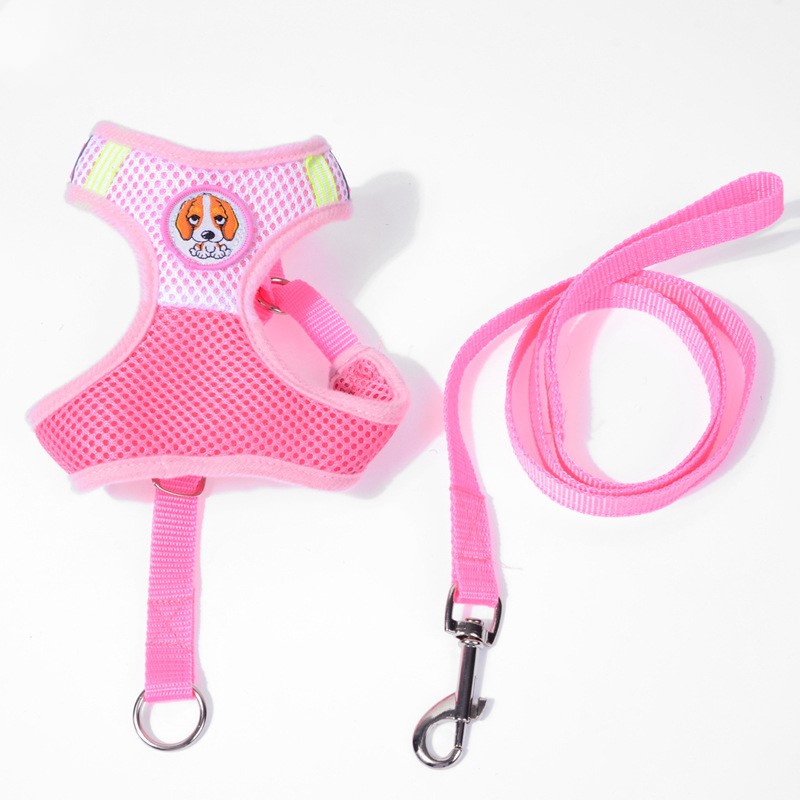 HKM-3680061 Double-Layer Mesh Traction Chest Harness for Pets - Available in Multiple Colors