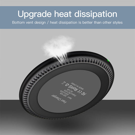 HKM-368019 Wireless Charger for iPhone Models with Non-Slip Base – Model M420, 9V Output, LED Indicator
