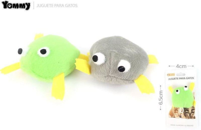 HKM-3680445 Electric Frog Cat Toy - Interactive Laser Chaser for Engaging Playtime