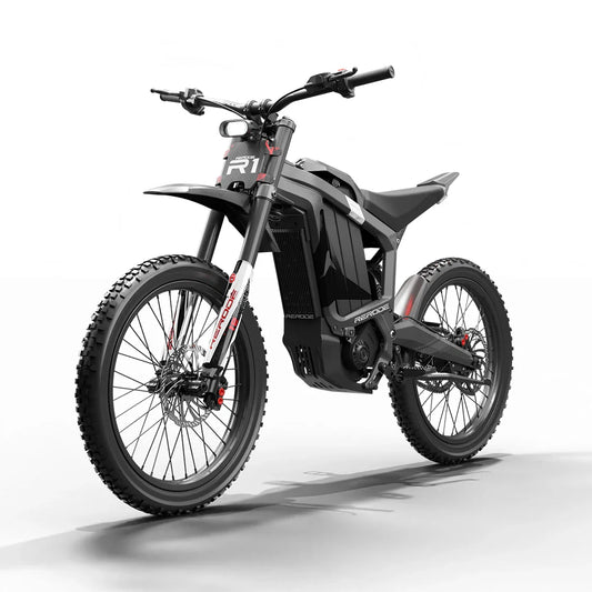 HKM-368083 72V 8000W Electric Dirt Bike, Max Speed 85KM/H, Middrive Motor, 19-Inch Off-Road Motorcycle, 100-130KM Range, 35AH Battery