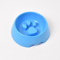 HKM-3680957 Anti-Choke Slow Feed Dog Bowl - Thickened Plastic Feeding Basin in Multiple Colors