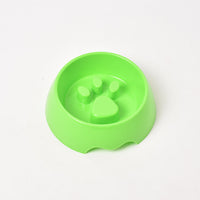 HKM-3680957 Anti-Choke Slow Feed Dog Bowl - Thickened Plastic Feeding Basin in Multiple Colors